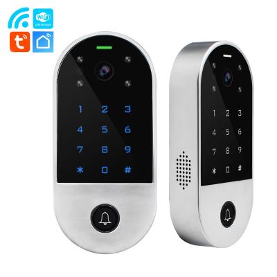 China Other Newest RFID Touch Keypad Video Camera Android Access Control and IOS APP 2.4G WiFi Mobile Door Video Intercom Tuya for sale