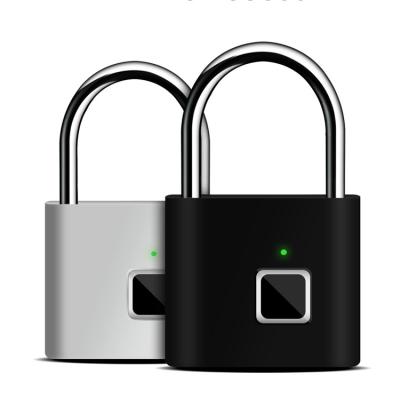 China Smart Outdoor Waterproof Keyless Quick Access Padlock 10 Anti-theft Fingerprint Lock Luggage Travel Bag Fingerprint Protection Lock for sale