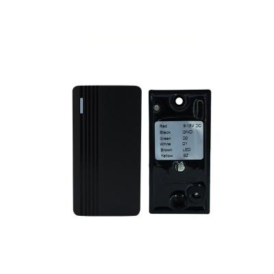 China ABS Factory Price Mini Size 125KHz EM Card Reader With Wiegand 26/34 Bits RFID System for sale