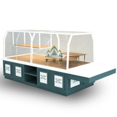 China Environmental friendly bread cake display stand with storage and display tray perfect for bakery and cafe for sale