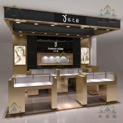 China Environmental friendly jewelry display cabinet for jewelry store and jewelry brand installation booth in shopping mall best fashion glass showcase for display for sale