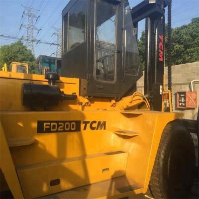 中国 Japan original best price used forklift TCM FD200 20 tons for sale 20000kg 販売のため