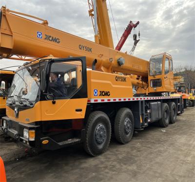 China TRUCK CRANE China brand 50 ton qy50k used mobile truck hoist crane for sale