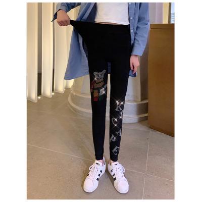 China Antibacterial Cartoon Legging Girls Pants Gaiters For Girls Legging Breathable Soft Elasticity Print for sale