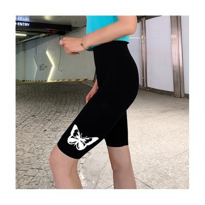 China Antibacterial Butterfly Antibacterial Reflective Ladies Stretch Pants Ladies Tight Supply Vendor Gaiters for sale