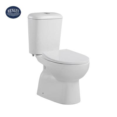 China Double-Flow Two-Piece Washdown Watermark Certification Flush High Quality Standard Toilet Suites for sale