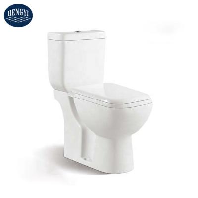 China Square Shape Sanitary Washdown Seat Cover Double-Flow Bathroom Wholesale Items Two-Piece Ceramic Toilet for sale