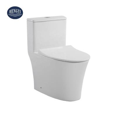 China WC Asia Popular Hiqh Quality Double-flow Washdown Toilet Bowl Strap Chaozhou One Piece Flush Sanitary Ware Factory Asia WC Popular Hot Selling à venda