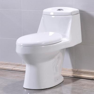 China Hot Sale W.C. Ware High Quality One Piece Sanitary Ceramic Toilet Ware Double-Flow Cheap Product Bathroom for sale