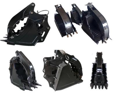 China Q355B Excavator Hydraulic Thumb , Mechanical Excavator Thumb Bucket for sale