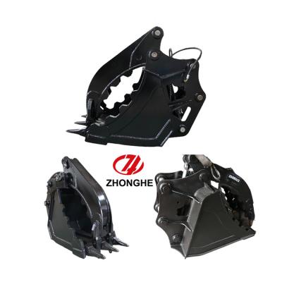 China Cubo de Graptor de los accesorios de la retroexcavadora, excavador Clamp Bucket de PC120 ZX130 SH150 en venta