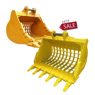 China SY500 Factory Excavator Skeleton Bucket , Heavy Duty Excavator Screening Bucket Te koop