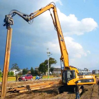 China Steel Hydraulic Excavator Pile Driver With 25 MPa Pressure PLC Control System / 3 Ton Load Capacity for sale