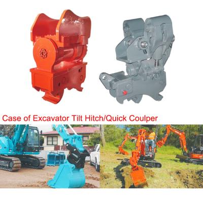 China Excavador hidráulico Tilt Hitch, acoplador rápido de Pin Grabber Mini Digger Excavator en venta