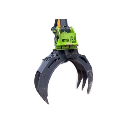 China Durable Q355B Material Hydraulic Excavator Wood Grapple For CAT320 zu verkaufen