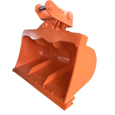 Cina 1.4 Cbm Double Cylinder Tilt Excavator Bucket Cleaning For CAT320 ZX300 in vendita