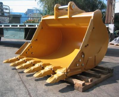 China Sandblasted Excavator Rock Bucket With 25mm Q345B Tooth Plate Te koop