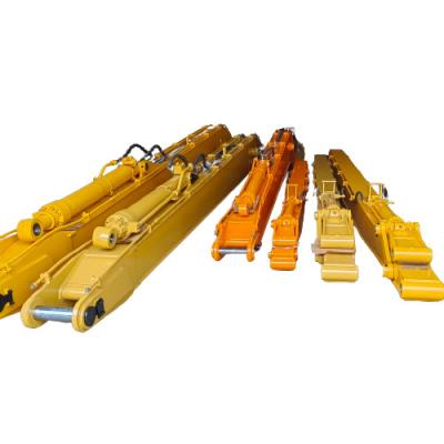 China Excavator long reach boom DX225LCA 16 meters CAT330 20 meters R520 22 meters Use thicker plates for better reinforcement Q355B is suitable for loose soil construction for sale