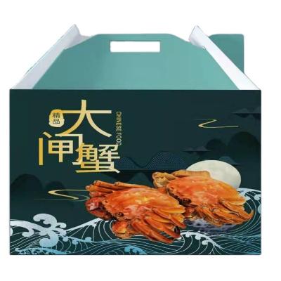 China Large Recycled Materials Standard Chinese Manufacturers Carefully Customized Christmas Boxes Gift Seafood Packaging Food Box for sale