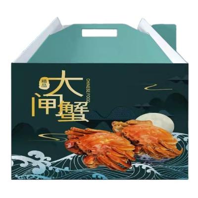 China Hot Sale Recycled Materials 2021 Take Out Lunch Paper Food Box For Custom Seafood Gift Box Packaging for sale