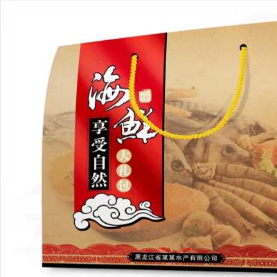 China Wholesale Recycled Materials China Supplier Wooden Custom Seafood Gift Boxes Packaging Food Box for sale