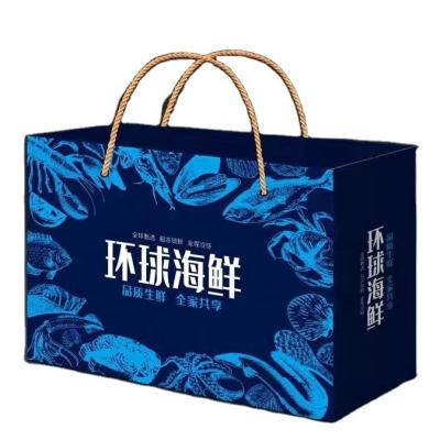 China Seafood Packaging Direct Wholesale Customized Takeway Delivery White Shrimp Seafood Food Packaging Box for sale