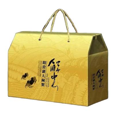 China Hot Selling Recycled Materials 2022 Take Out Lunch Paper Food Box For Custom Seafood Gift Box Packaging for sale