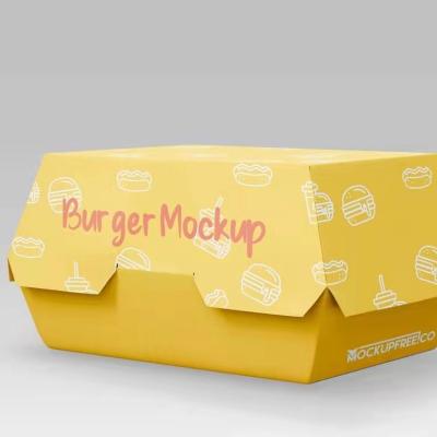 China Chinese Manufacturers Customized Recyclable Packing Lunch Burger Food Box for sale