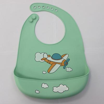 China 2020 Sustainable Cute Disposable Silicone Baby Drool Drip Weaning Bibs Set For Boys And Girls for sale