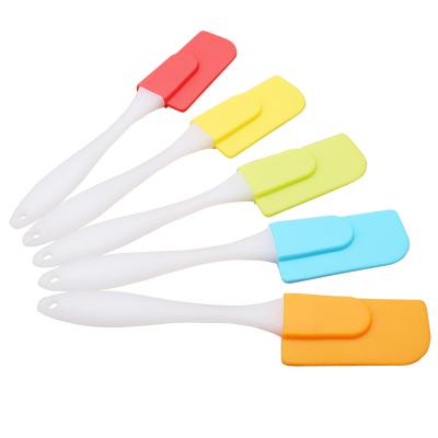 China Sustainable Reusable Heat Resistant Silicone Spatula Food Grade Baking Scraper Kitchen Cooking Tools for sale