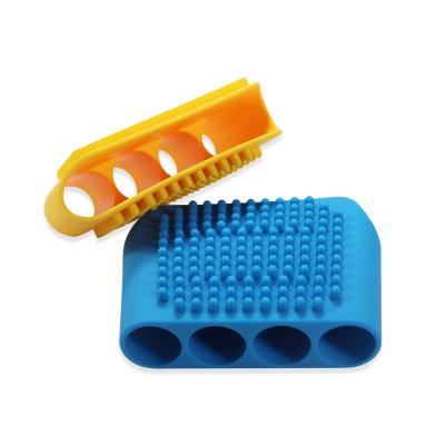 China All Natural Silicone Beauty Bath Brush Massager Shower Face&Body Scrubber for sale