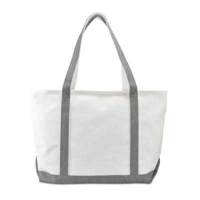 China Fashion Eco - Friendly Large Canvas Bag Canvas Polyester Handle Market Tote Bag for sale