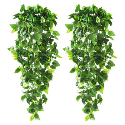 China CLASSIC Chinese Suppliers 2PCS Artificial Hanging Plants For Indoor Outdoor Wall Decoration for sale