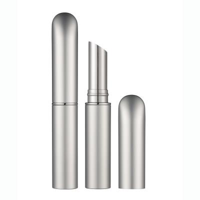 China HUIHO Cosmetic Factory OEM Lipstick Container Custom Private Label Silver Aluminum Metallic Cosmetic Packaging Empty Slim Tubes for sale