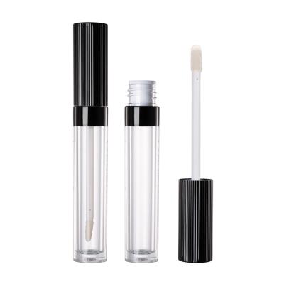 China HUIHO Cosmetic 10ml High Quality Luxury Acrylic Lip Gloss Tube Custom Logo Empty Round Cylinder Lip Gloss Containers for sale