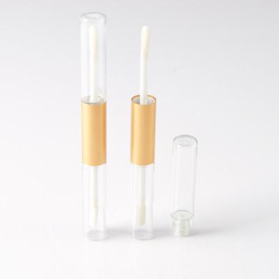 China HUIHO Cosmetic Factory Wholesale Double Sides Customizable Logo Luxury Empty Clear Lipgloss Lip Gloss Acrylic Bottle Tubes for sale