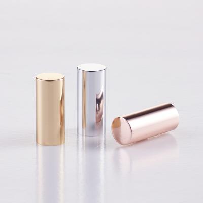 China Cosmetic Parts Custom HUIHO Rose Gold Silver Cosmetic Packaging Container Logo Lipstick Tube Aluminum Lids for sale