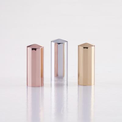 China HUIHO Fashion Design Rose Gold Silver Cosmetic Packaging Container Parts Lip Gloss Cosmetic Tube Aluminum Lids for sale