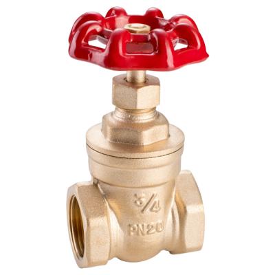 China General China Supplier 1/2-4 Inch Female Thread Brass Water Gate Valve for sale