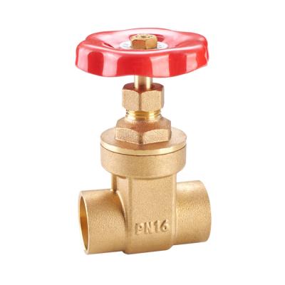 China Good Price General China Supplier Water Inch 1/2-4 Inch Female Thread Brass Weld Gate Valve for sale