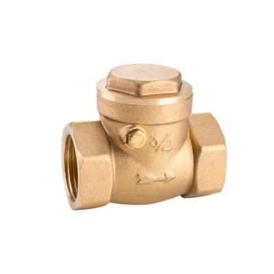 China General 1/2-4 Inch NPT And BSP Thread Soft Seal Brass Swing Check Valve for sale