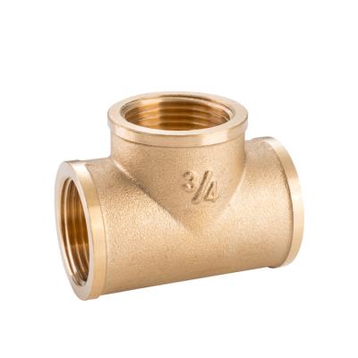 China General 1/2 Inch Three Way Plumbing Compression Brass Fittings For Copper Pipe for sale