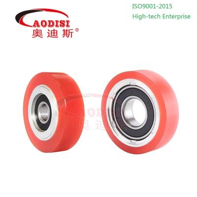 China Hotels Custom Pulley Guide Pulley Door Hanging Wheel Double Spline Support Wheel for sale