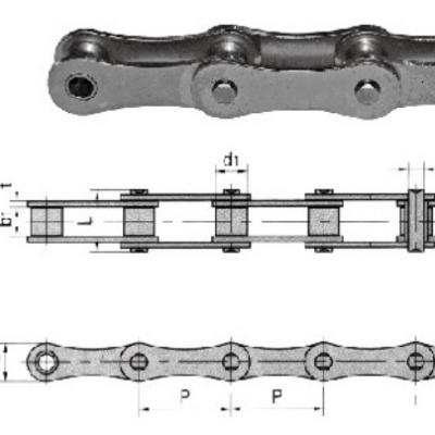 China Building Material Shops Double Pitch Conveyor Chains Transmission Chains for sale