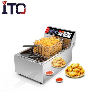 China High Quality Wholesale Hotels Stainless Steel Electric Deep Fryer Machine zu verkaufen