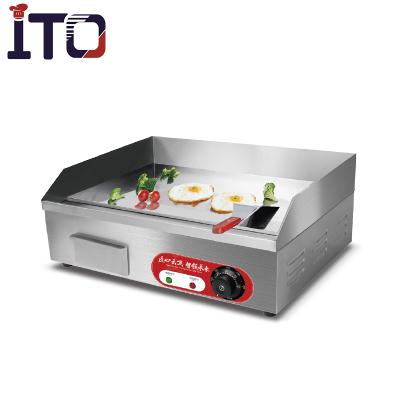 China Hot Selling Stainless Steel Restaurant Kitchen Equipment Electric Griddle Machine en venta