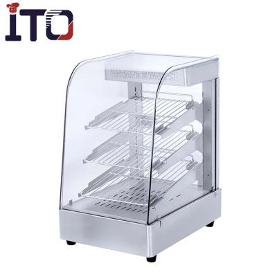 China Commercial Stainless Steel Discount Stainless Steel Food Warmer Display Showcase en venta