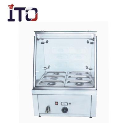 China Commercial Electric 6 Pan Worktop Catering Bain Marie Machine 580*580*710mm for sale