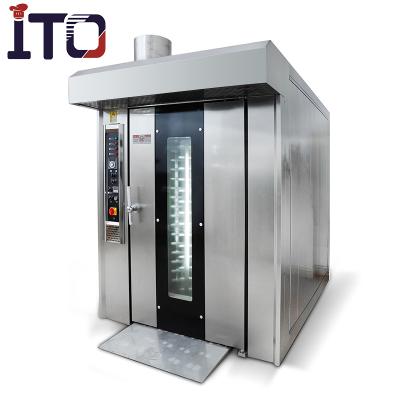 China Vegetable Processing Plant Factory Wholesale Price Convection Oven Electric Rotary Oven For Bread / 32 Trays for sale