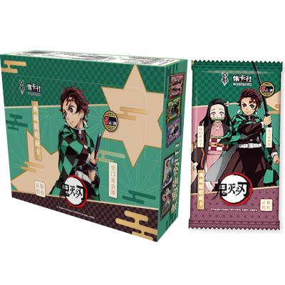 China Collectible Demon Slayer Trading Card Thruster TCG Box Packs Full Set Kimetsu No Yaiba RP TSR LR SSP Game Cards Table Set for sale